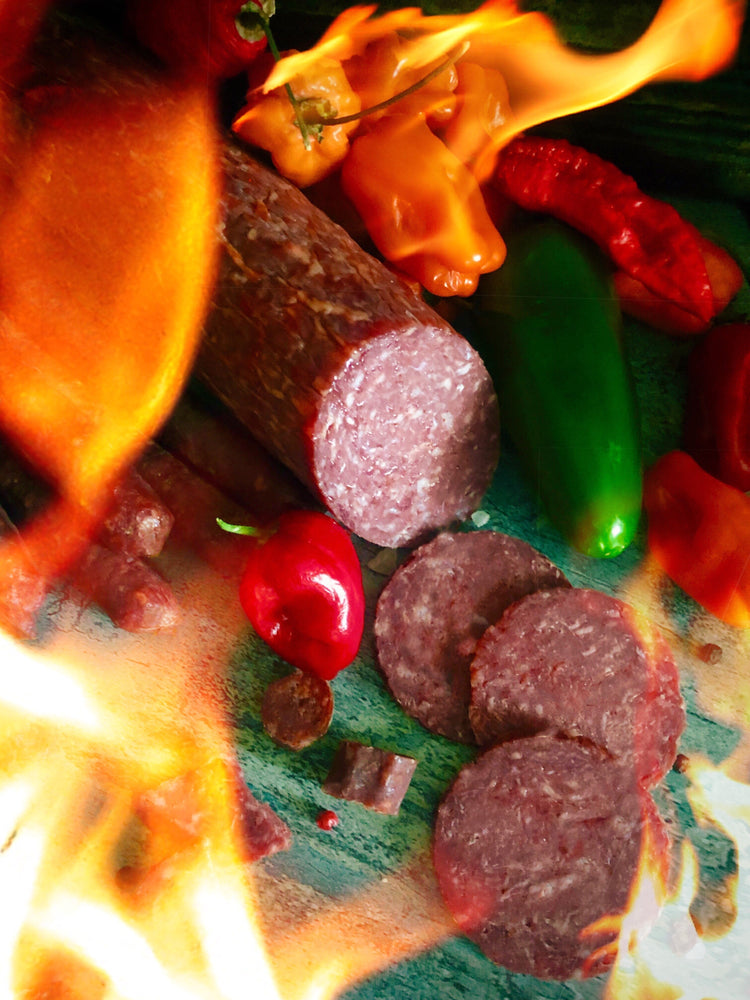 Frightenedly Lip Smacking and NOT for the faint of heart.   Our Nicely Spicy collection offers a variety of flavors.  Choose from just the right amount of Sweet and Spice to Carolina Reaper pants on fire