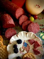 Full of Historic Old World Artisanal Magic, this is where it all began. Our Traditional bundle offers small batch, handcrafted, naturally aged flavors. Hickory Wood - Smoked to Perfection - Exceptional Goodness.  When you choose this bundle your Soldier will receive one full size Summer Sausage of each flavor:  Original Old World Summer Sausage  Smokie Mix Summer Sausage Blend  Teriyaki Summer Sausage Blend  Approximately 3.75 Lbs. of tasty greatness will be delivered right to your soldier!